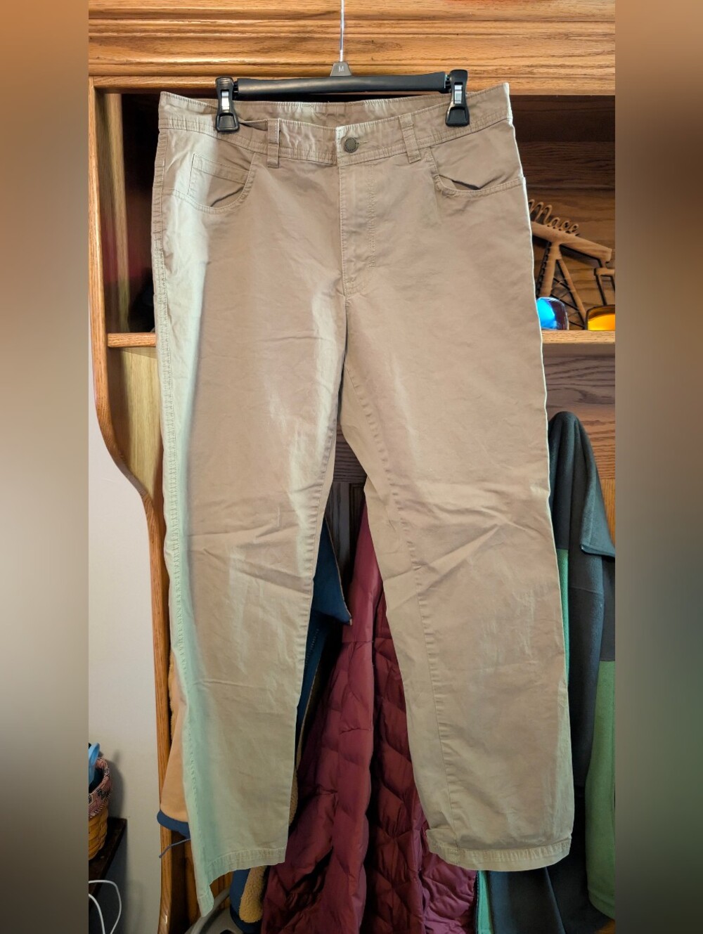 Men's Casual Straight-Leg Pants - Khaki 32x30